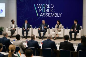 Студентка ЯрФинУниверситета на Первой Всемирной Общественной Ассамблее!